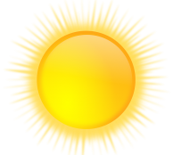 Hot summer day with the sun shining